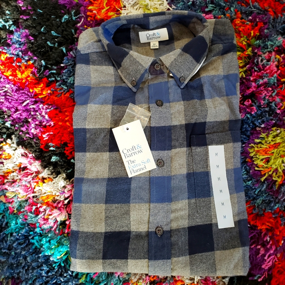 Men's long sleeve flannel shirt